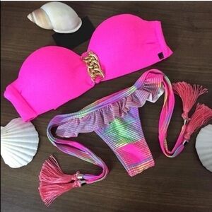 Tasseled chained bikini, Sz. M